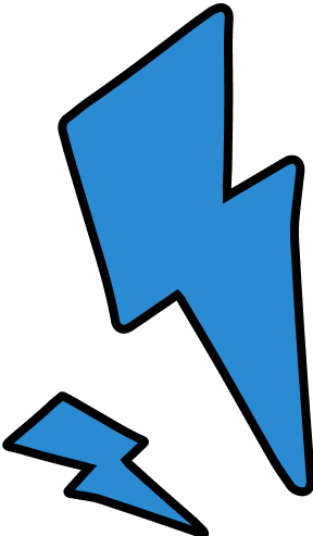 Blue lightning